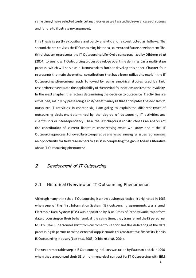 Dissertation proposal outsourcing